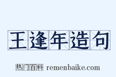 王逢年造句是什么意思的图片